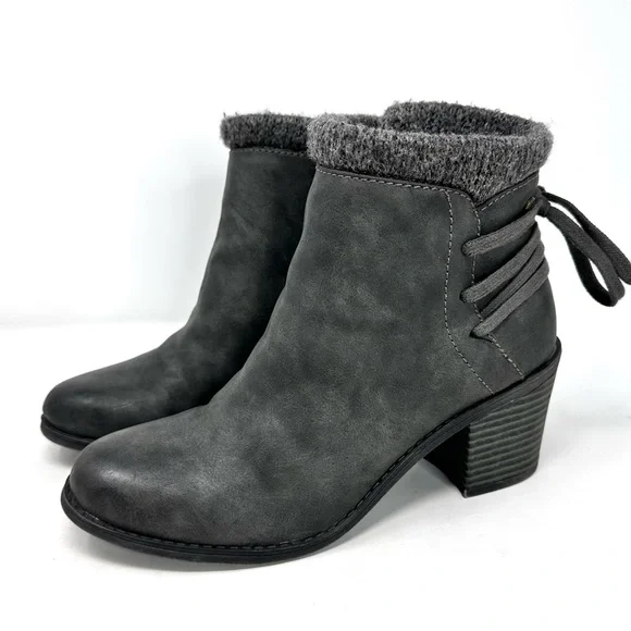 Roxy Dakota Heeled Ankle Booties Dark Gray - Picture 12 of 14
